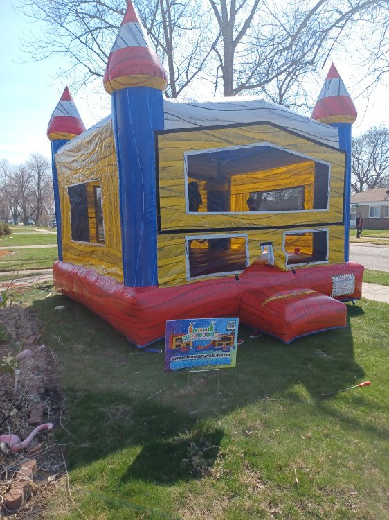 Marble Colorful Bounce House Supa Bounce Inflatables Calumet Park IL