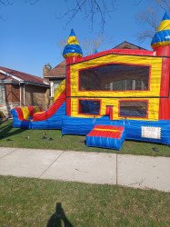 20230408 161800 1681854085 Marble Colorful Bounce House with Slide